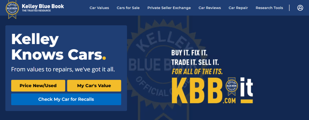 Buy Used Cars Online: Kelley Blue Book (KBB)