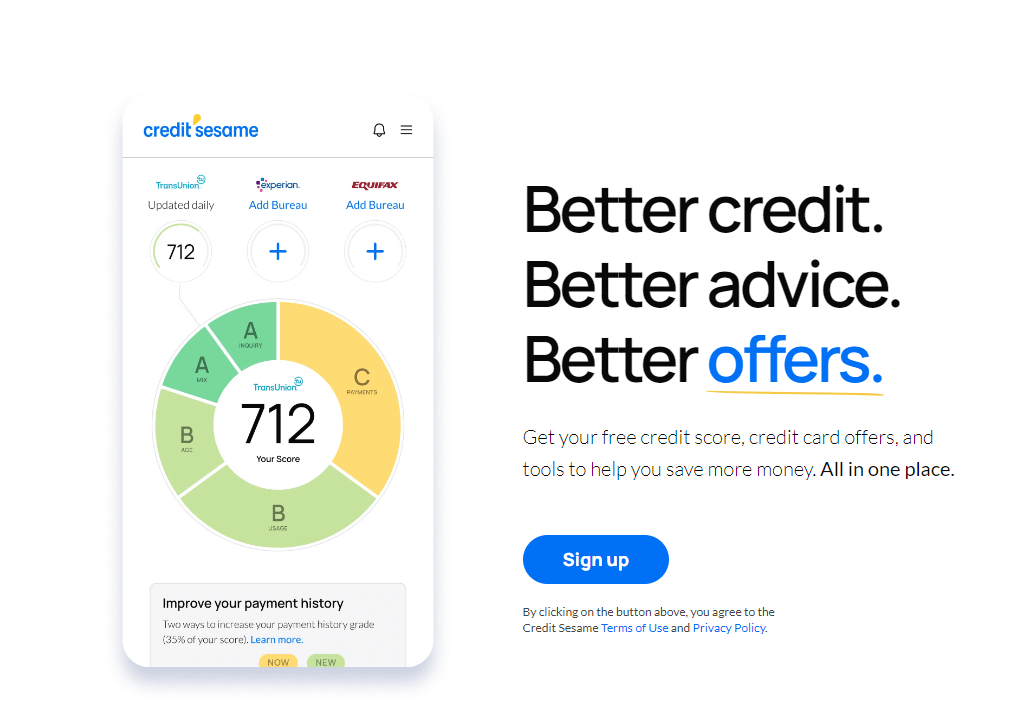Keep Up with Your Credit Score: Credit Sesame