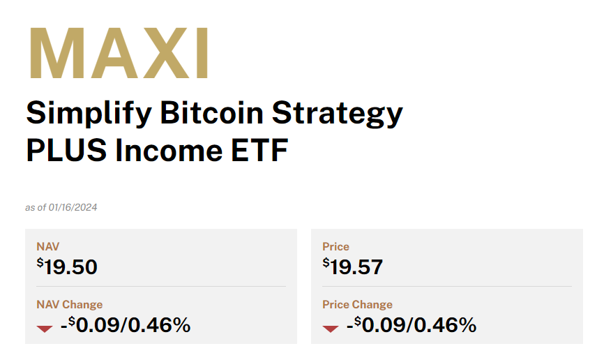 Bitcoin ETFs: MAXI