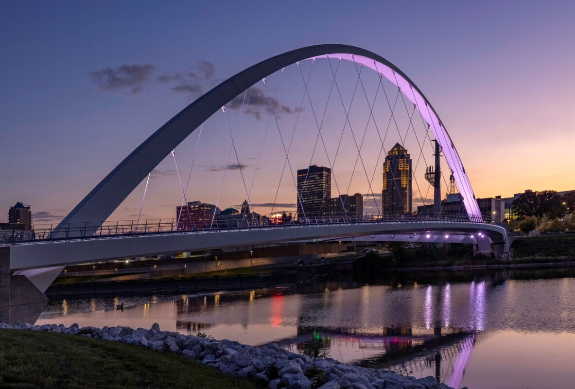 Women of Achievement Bridge: best places to travel in Iowa