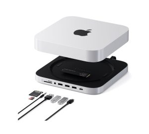 Satechi Mac Mini Hub Stand with SSD Enclosure for NVME-SATA M.2