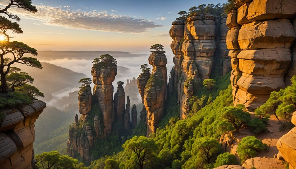 Top 5 Places To Visit in China During Summer 2 floating sandstone mountain towers